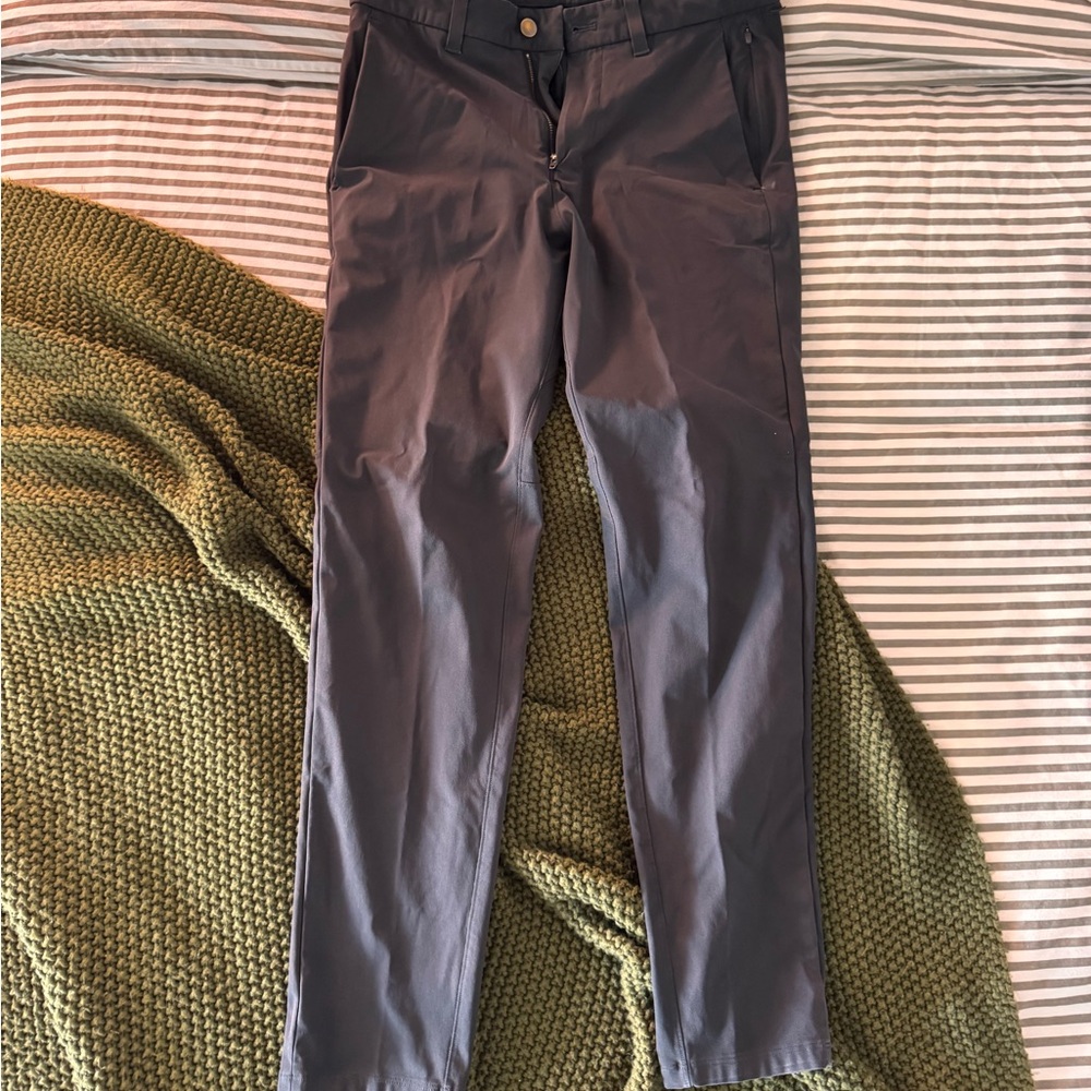 Lululemon Mens ABC Classic-Fit Trouser 32L Size 30W Warpstreme Gray